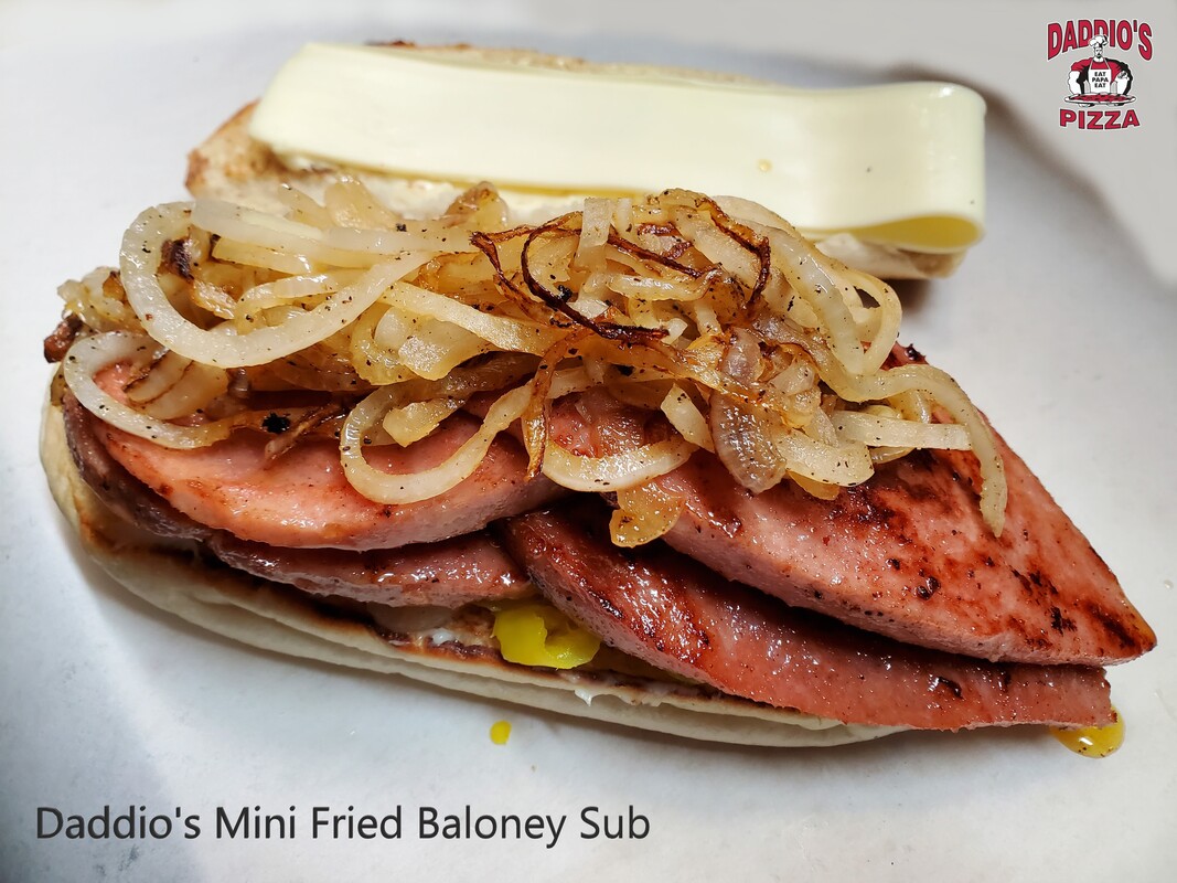 Mini Fried Baloney Sub at Daddio's Pizza in Buffalo, New York