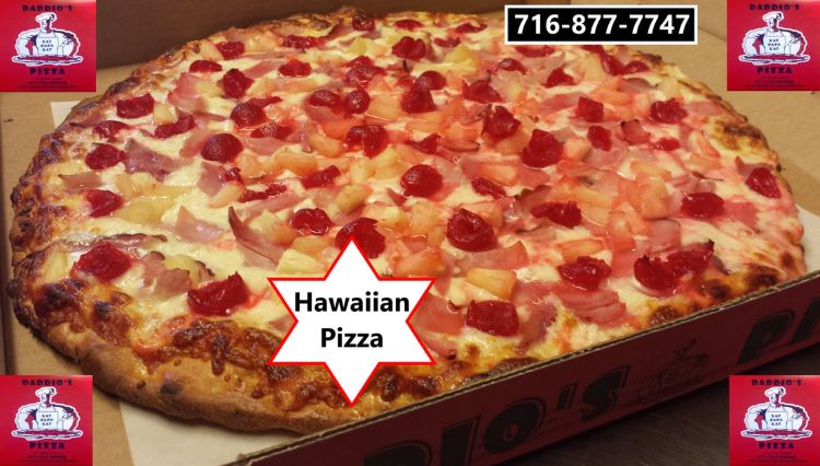 hawaiian pizza at daddio's in buffalo new york