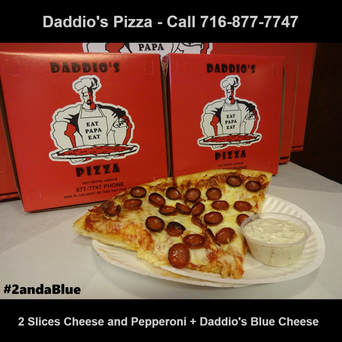 #2andaBlue at Daddio's Pizza in Buffalo, New York